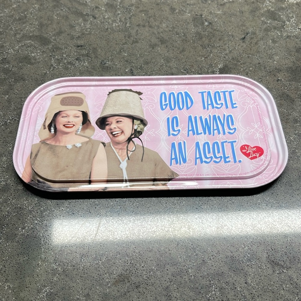 “I LOVE LUCY” tin tray